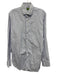 Sid Mashburn Size Est L Blue & White Cotton Striped Button Up Long Sleeve Shirt Blue & White / Est L