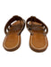 Kjacolis Shoe Size 38 Brown Leather Strappy Sandals Brown / 38