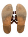 Kjacolis Shoe Size 38 Brown Leather Strappy Sandals Brown / 38