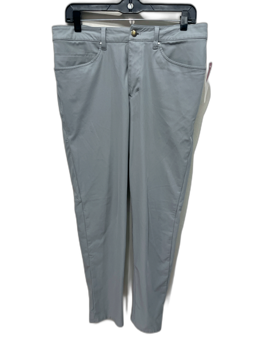 Lululemon Size 32 Light Gray Synthetic Solid Slim Khakis Men's Pants Light Gray / 32