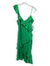 Likely Size 2 Lime Green Polyester Sleeveless Solid Ruffle Detail Dress Lime Green / 2