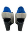 Alexander Wang Shoe Size 37 White, Blue, Black Leather Fabric Block Wedges White, Blue, Black / 37