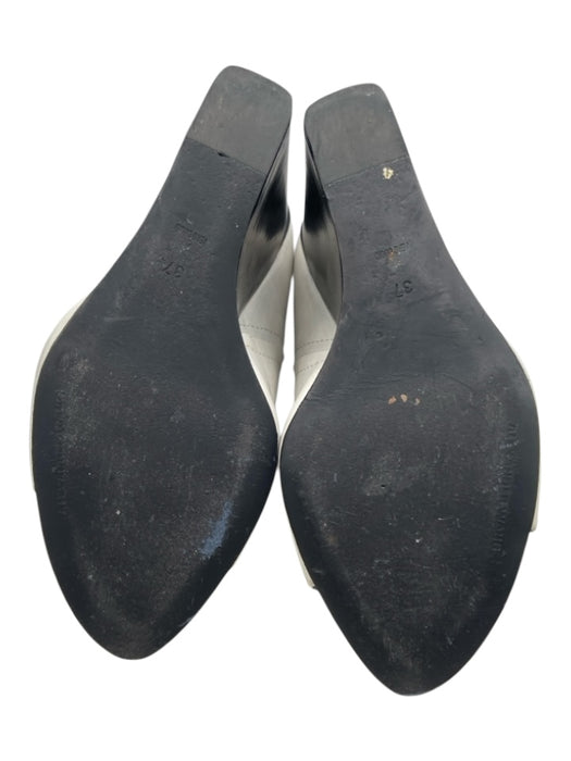 Alexander Wang Shoe Size 37 White, Blue, Black Leather Fabric Block Wedges White, Blue, Black / 37