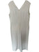 Marina Moscone Size 14 Cream Polyester Blend Back Zip V Neck Pants Romper Cream / 14