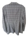Nordstrom Size L Grey Plaid Long Sleeve One Button Long Jacket Grey / L