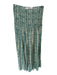 Marie Oliver Size XS Green & White Viscose Tie Dye Scrunch Waist Maxi Skirt Green & White / XS