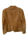 Liz&co. Size L Tan Suede Collar Front Pockets Buttons Long Sleeve Jacket Tan / L