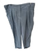 Burberry Brit Size 10 Blue Silk Pockets Buttons Belt loops Striahgt leg Pants Blue / 10