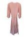 Jens Pirate Booty Size XS Pink Cotton Blend Maxi lace up 3/4 Sleeve Dress Pink / XS