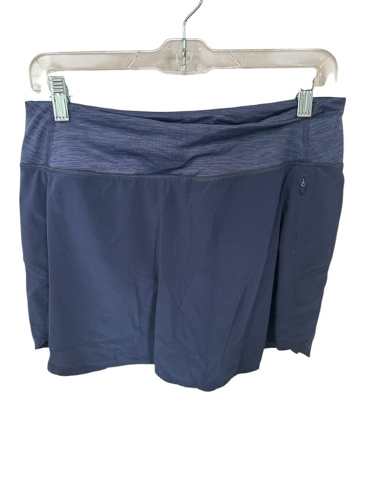 Outdoor Voices Size L Navy Recycled Polyester Blend Waist Band Athletic Skort Navy / L