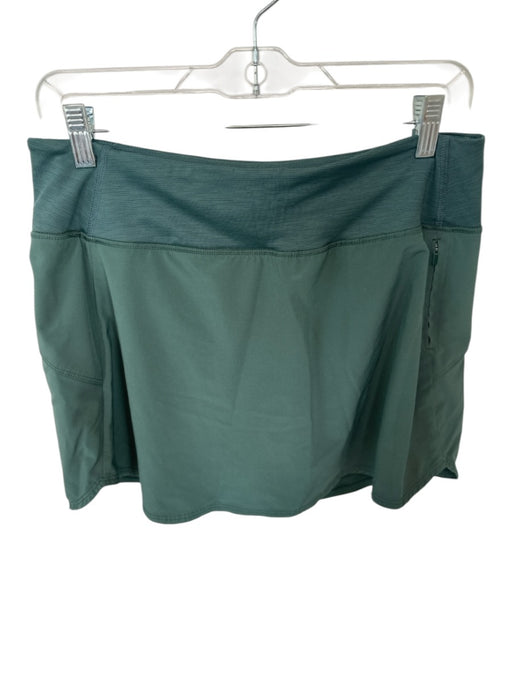 Outdoor Voices Size L Olive Green Recycled Polyester Blend Waist Band Skort Olive Green / L
