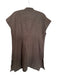 Bitte Kai Rand Size M Brown Linen Cap Sleeve Buttons Front Pockets Long Top Brown / M