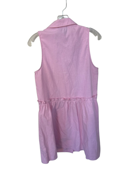 Tuckernuck Size M Baby Pink Cotton Sleeveless Collar Button Down Dress Baby Pink / M