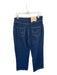 Acler Size 8 Dark Wash Cotton High Waist Wide Leg Jeans Dark Wash / 8