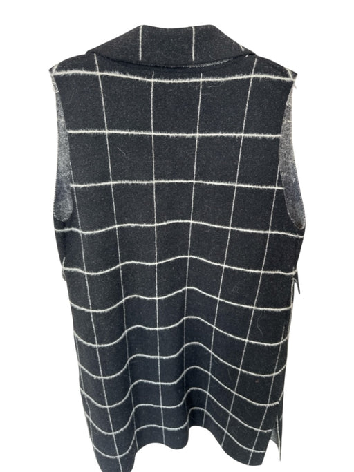 Anthropologie Size One Size Black & White Polyester Blend Squares Jacket Black & White / One Size