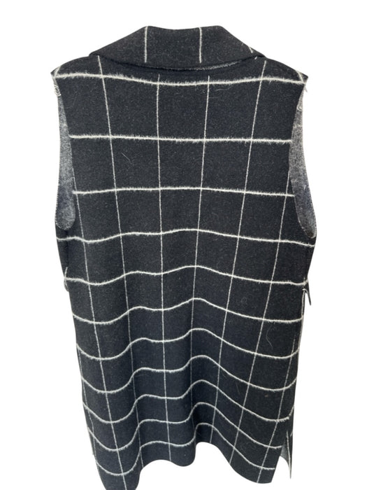 Anthropologie Size One Size Black & White Polyester Blend Squares Jacket Black & White / One Size