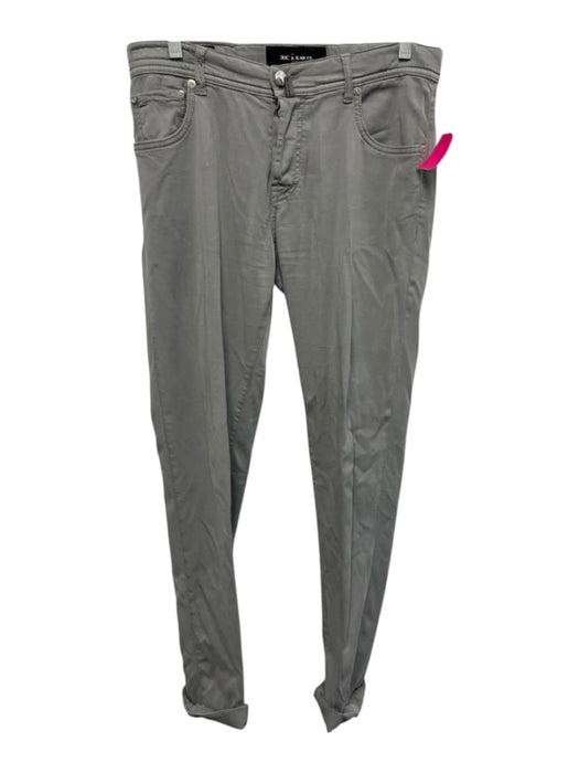 Kiton Size 32 Light Gray Solid Zip Fly Men's Pants Light Gray / 32