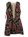Alice + Olivia Size 2 Black & Multi Acrylic & Cotton Sleeveless Floral Dress Black & Multi / 2