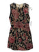 Alice + Olivia Size 2 Black & Multi Acrylic & Cotton Sleeveless Floral Dress Black & Multi / 2