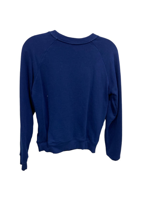 Tory Burch Size XS Blue & Multi Cotton Sequin Trim Sweatshirt Blue & Multi / XS