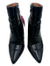 Sigerson Morrison Shoe Size 7 Black Patent Leather Pointed Toe Side Zip Booties Black / 7