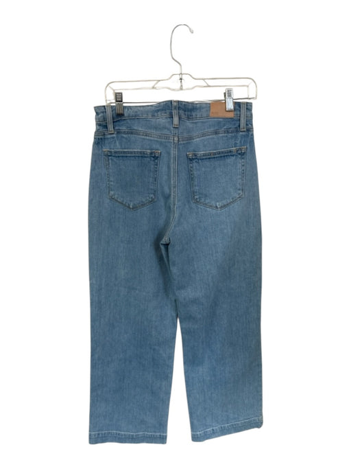 Paige Size 28 Light Wash Cotton Blend High Waist Wide Leg Cropped Jeans Light Wash / 28