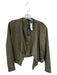 BlankNYC Size XL Olive Green Polyester Blend Faux Suede Shoulder Pads Jacket Olive Green / XL