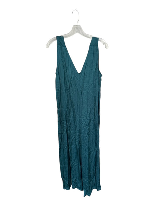 By Anthropologie Size S Emerald Green Viscose Flowy Sleeveless V Neck Dress Emerald Green / S