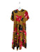 Corey lynn calter Size S Red, Tan & Black Polyester Abstract Organic Dress Red, Tan & Black / S