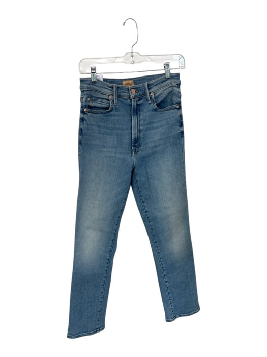 Mother Size 28 Light Wash Cotton Blend High Waist Straight Leg Jeans Light Wash / 28