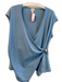 Maeve Size XL Blue Polyester V Neck Sleeveless Wrap Gold Hardware Top Blue / XL