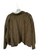 Easy Clothes Size S/M Olive Green Vegan Suede Long Sleeve Full ZIp Jacket Olive Green / S/M
