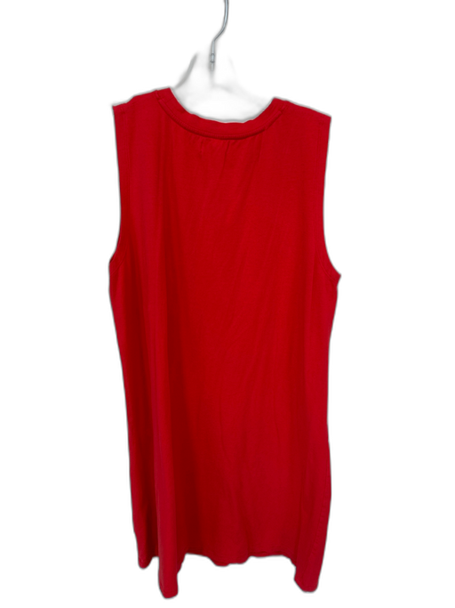 Stewart Simmons Size XL Red & Black Pima Cotton Sleeveless UGA Sequins Dress Red & Black / XL