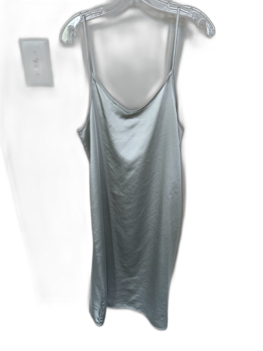 S'edge Size M Silver Polyester Spaghetti Strap Slip dress Midi Dress Silver / M