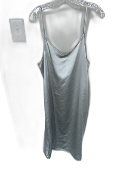 S'edge Size M Silver Polyester Spaghetti Strap Slip dress Midi Dress Silver / M