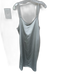 S'edge Size M Silver Polyester Spaghetti Strap Slip dress Midi Dress Silver / M