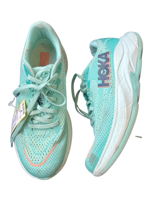 Hoka Shoe Size 6B Aqua Performance mesh Lace Up Athletic Sneakers Aqua / 6B