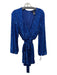 Jay Godfrey Size 4 Royal Blue poly spandex Fully Sequined Surplice Dress Royal Blue / 4