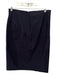 Theory Size 8 Black Polyamid Back Zip Stitch Detail Pencil Skirt Black / 8