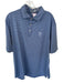 Peter Millar Size XL Blue & White Polyester Striped Golf Men's Polo Blue & White / XL