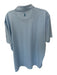 Johnnie-O Size XL Blue & White Polyester Honeycomb Golf Men's Polo Blue & White / XL