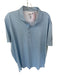 Johnnie-O Size XL Blue & White Polyester Honeycomb Golf Men's Polo Blue & White / XL