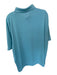 Ralph Lauren Size XL Blue & Green Polyester Striped Golf Men's Polo Blue & Green / XL