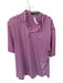 Ralph Lauren Size XL Purple & White Polyester Striped Golf Men's Polo Purple & White / XL