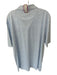 Peter Millar Size XL White & Blue Polyester Drinks Golf Men's Polo White & Blue / XL