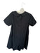Frances Valentine Size XS Black Cotton Peter Pan Collar Short Sleeve Dress Black / XS