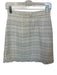 Kate Spade Size 2 White & Silver Acrylic Blend Tinsel Tweed Back Zip Skirt White & Silver / 2