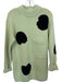 Tibi Size XXS Mint & Black Wool & Acrylic Knit Spots Front Pocket Mini Dress Mint & Black / XXS