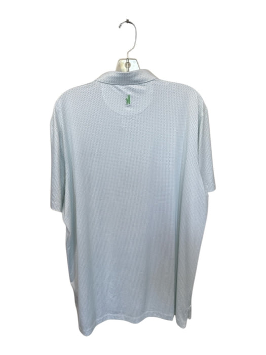 Johnnie O NWT Size XL Green, Blue & White polyester & spandex golf tees Polo Green, Blue & White / XL