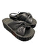 Tory Burch Shoe Size 7 Black Leather Platform Criss Cross Open Toe Chunky Shoes Black / 7